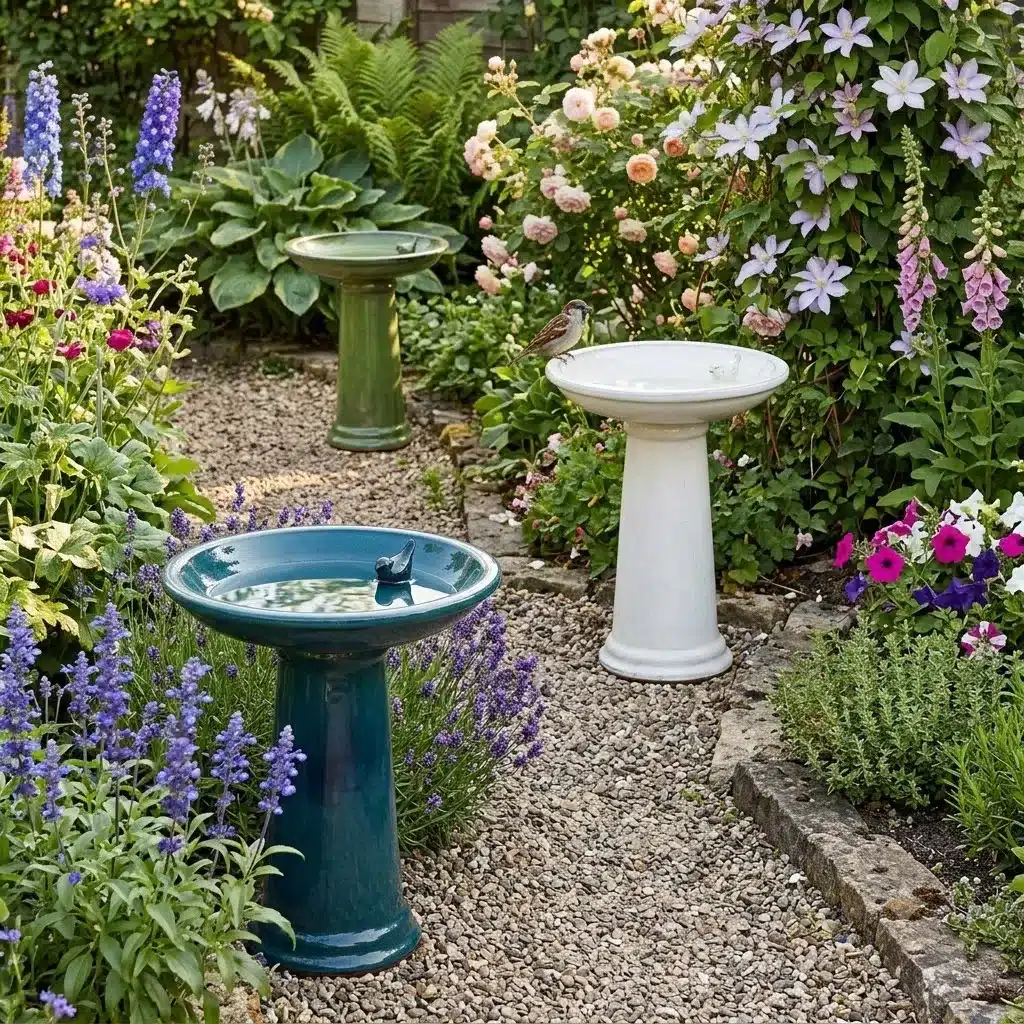 Birdbath on Pedestal