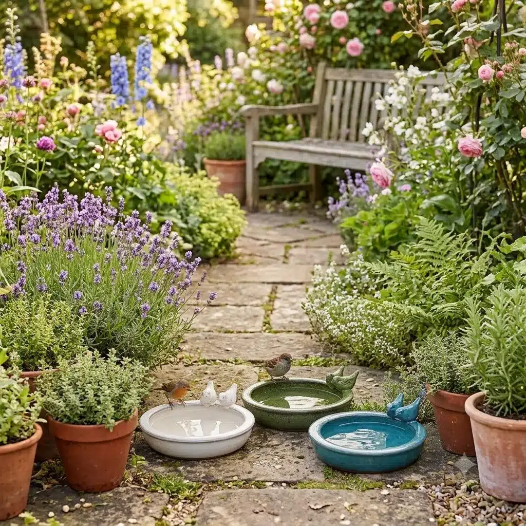 Small Round Birdbath